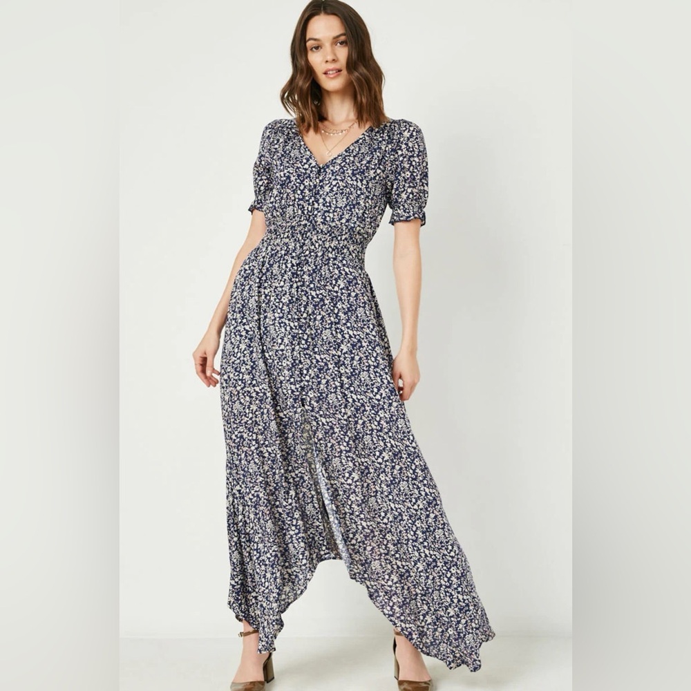 Hayden Navy Floral Maxi Dress